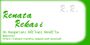 renata rekasi business card